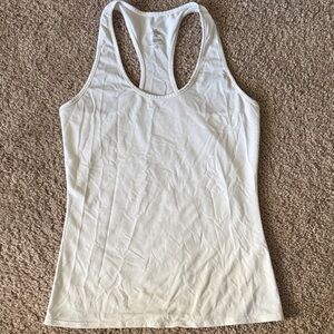 Sleek White Racerback Tank Top